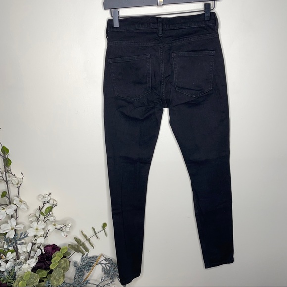 EVERLANE Mid Rise Skinny Ankle Jean Black {ZZ5} - Picture 3 of 5